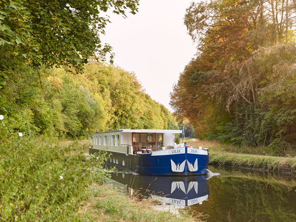 a scenic barge cruise in France