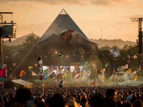 the Glastonbury Festival, Pilton, Somerset, England