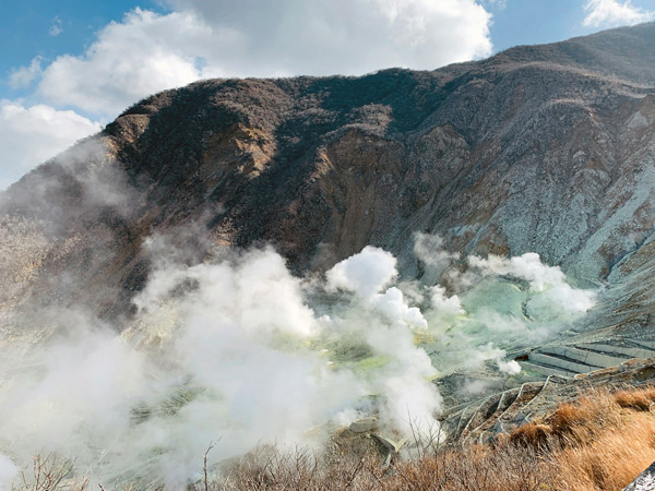 Hakone National Park natural hot springs in Japan