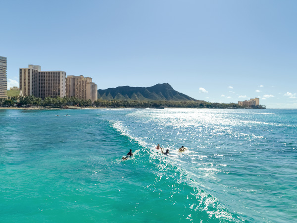 surfing in Hawai'i