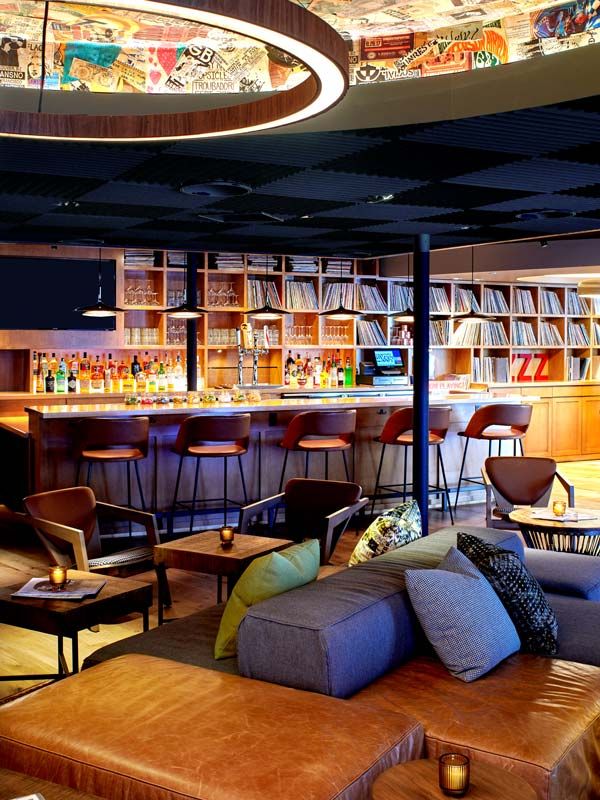 Interior of Hotel Ziggy bar in Los Angeles