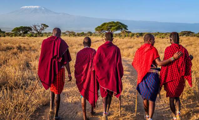 the Maasai warriors in Africa