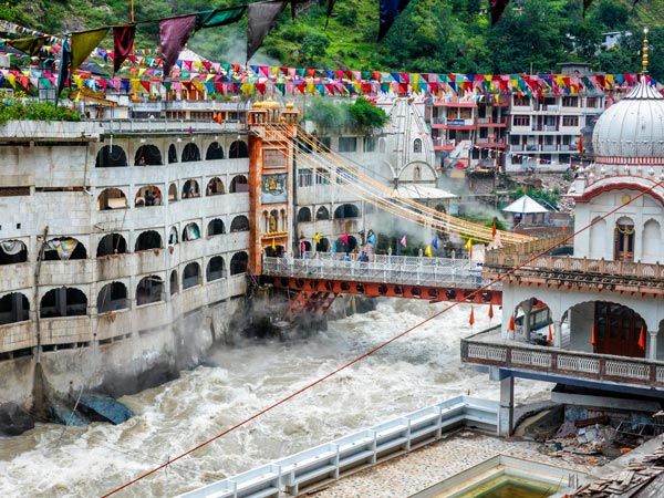 Manikaran Sikh sacred site. Himachal Pradesh, India