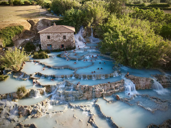 Saturnia in southern Tuscany, Italy