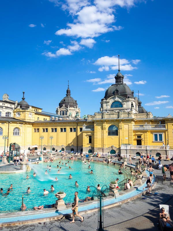 Széchenyi Thermal Bath in Budapest, Hungary