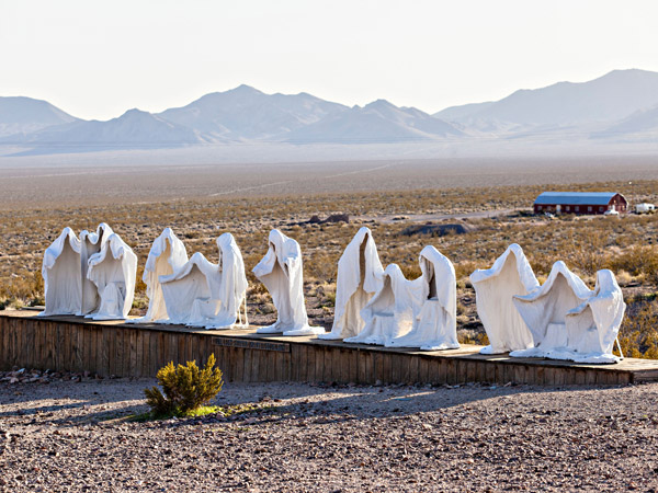 Albert Szukalski’s The Last Supper near Rhyolite