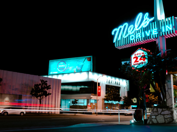 the Mels Drive-In in WeHo, West Hollywood