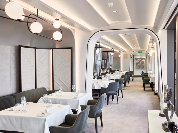 the elegant dining space at Anthology, Explora I