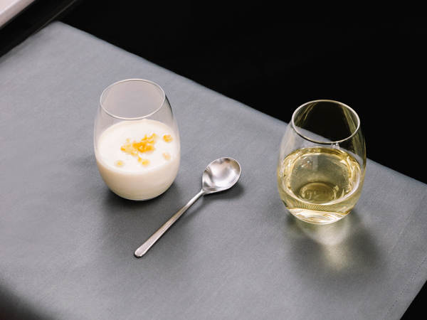 drinks onboard Cathay Pacific Business Class