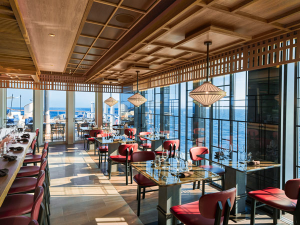 the dining interior at Sakura restaurant, Explora I