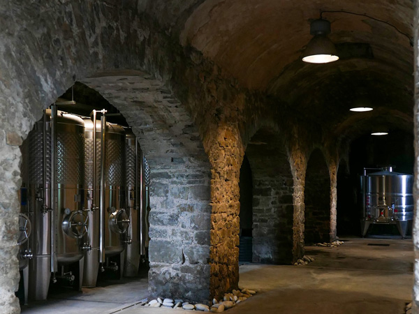 the underwater wine cellar at Egiategia, Biarritz