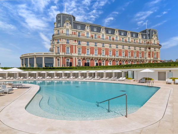 the pool at Hôtel du Palais, Biarritz, France