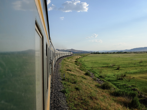 the Trans-Siberian Railway train, Mongolia