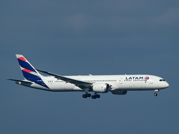Latam Airlines in the air