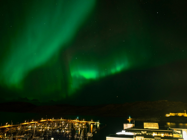 northern lights in Bodø, Norway