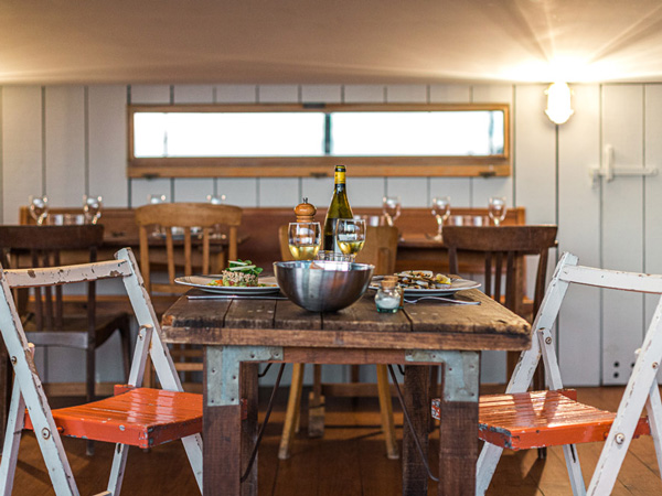 dining at Ostalamer, Biarritz
