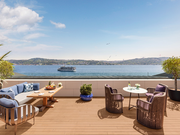 sea view from the Presidential Suite Terrace, Mandarin Oriental Bosphorus