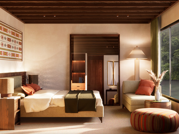 a bedroom facing the river aboard Peruvian Amazon riverboat of Pure Amazon