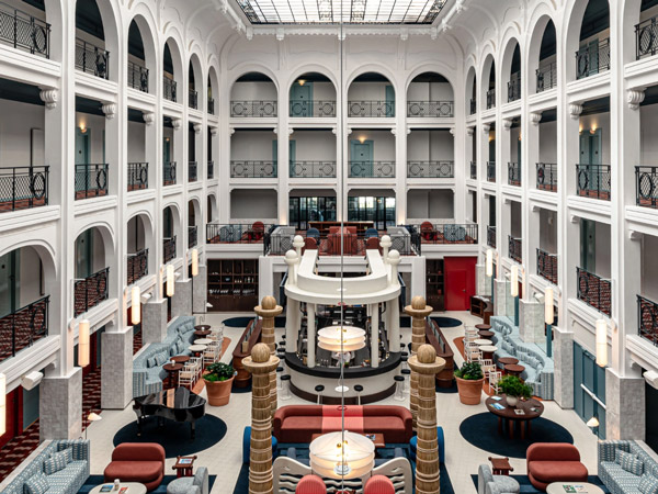 the lobby of Regina Experimental