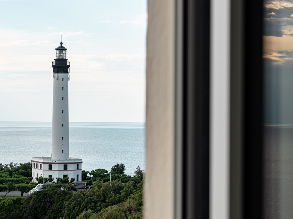 Biarritz lighthouse from the balcony, Regina Experimental