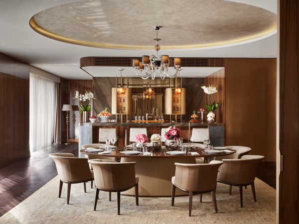 the Royal Bosphorus Suite Dining Room