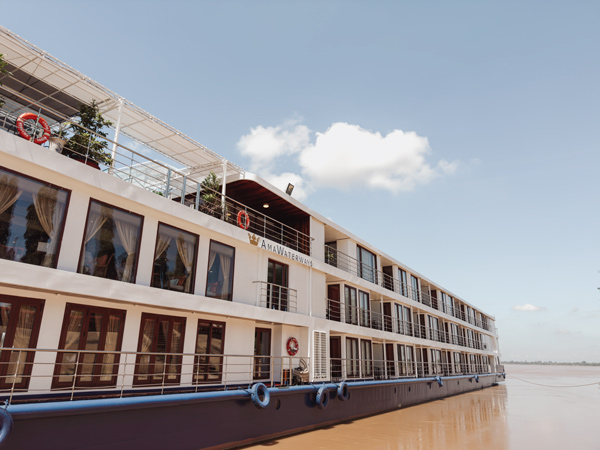 the staterooms onboard AmaDara, Mekong river cruise