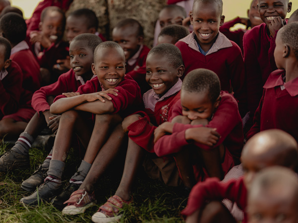 the students of Enkereri Primary School
