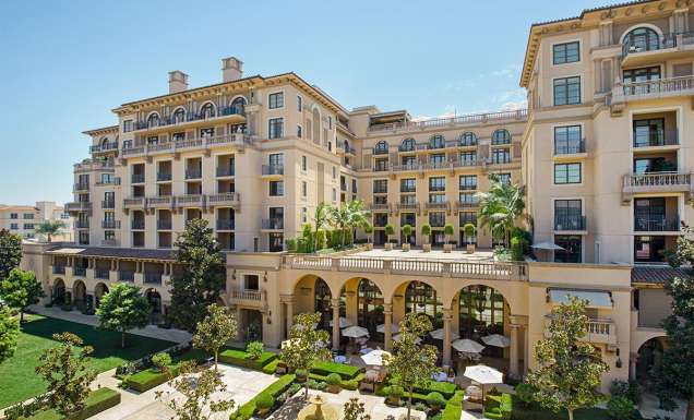 exterior of Maybourne Beverly Hills
