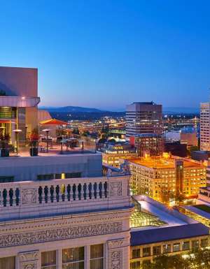 Rooftop view of The Nines in Portland