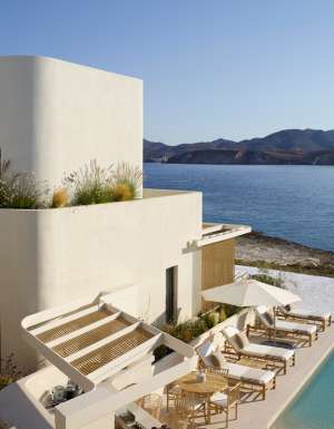 the outdoor pool at White Pebble Suites, Milos, Greece