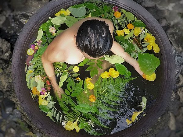 aerial of Kawa hot bath
