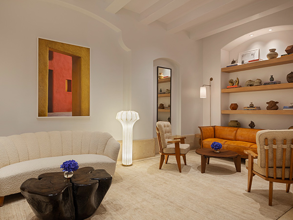 lobby of Maybourne Beverly Hills