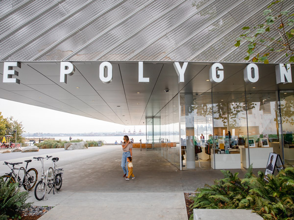 the gift shop at Polygon Gallery