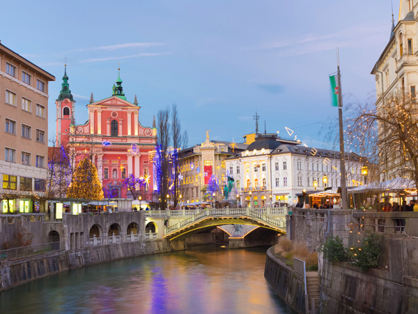 Christmas in Preseren's Square, Slovenia