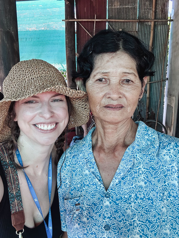 a photo with Ry in Angkor Ban