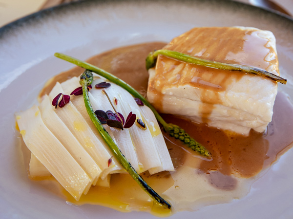 a close-up shot of a squash dish, Manshausen greenhouse