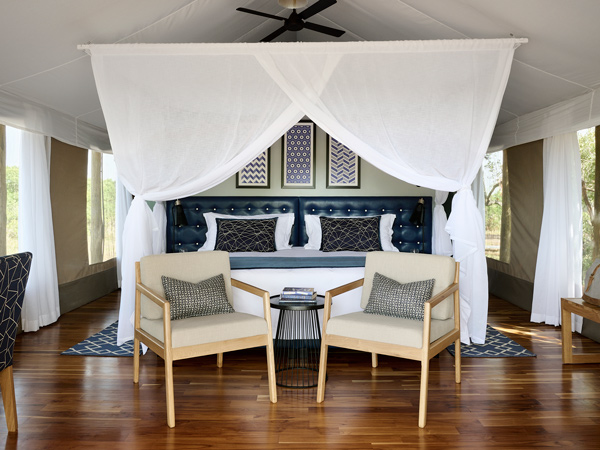 a boutique safari tent at Tambarare Sanctuary