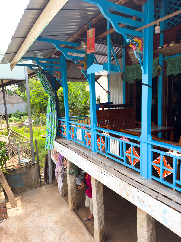 a house in Tân Châu, Mekong River