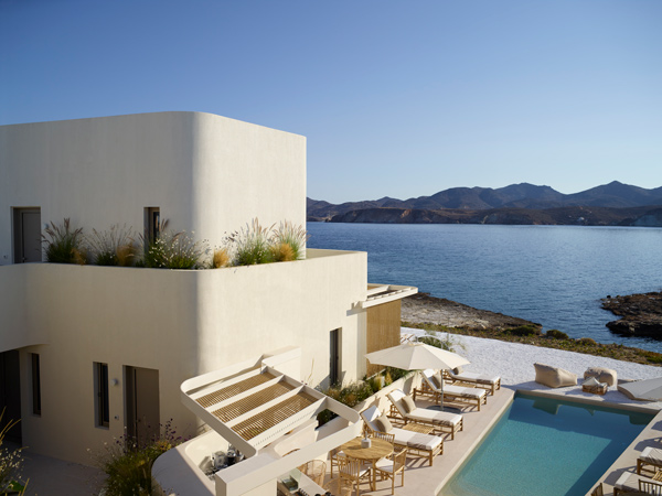 the outdoor pool at White Pebble Suites, Milos, Greece