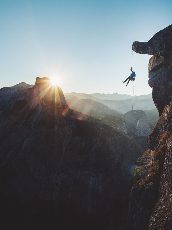 rock climbing at Yosemite National Park
