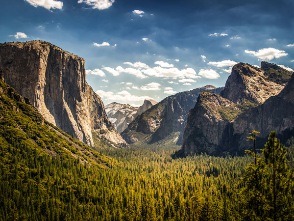 the Yosemite Valley, National Park, California, USA
