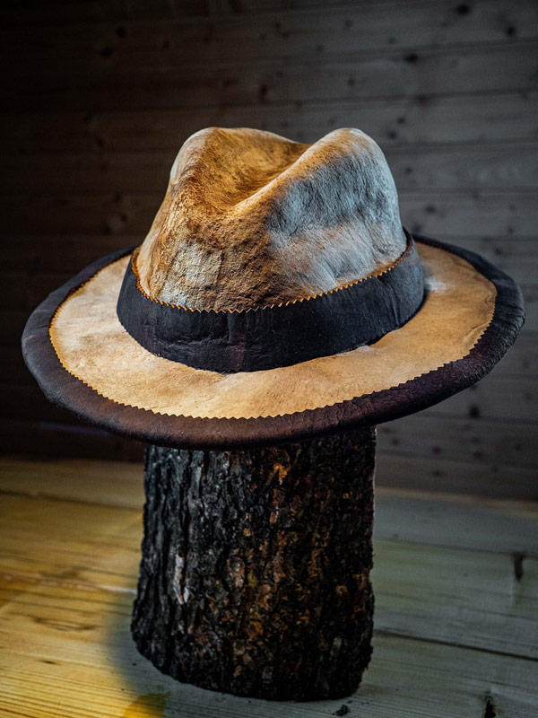 a mushroom hat