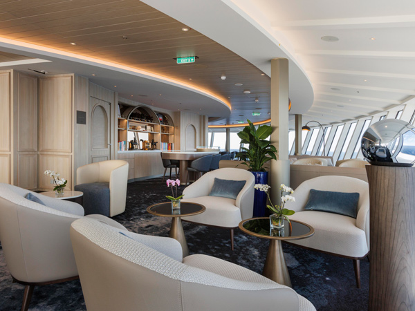 the Observation Lounge onboard Silver Nova cruise