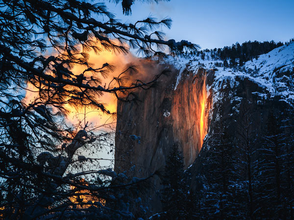 Yosemite Firefall at Sunset, Yosemite National Park