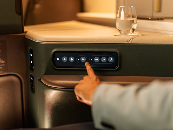 Cathay Pacific Aria Suite buttons