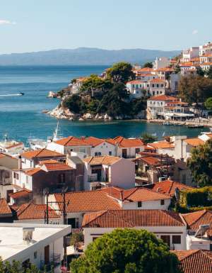 the village views of Skiathos