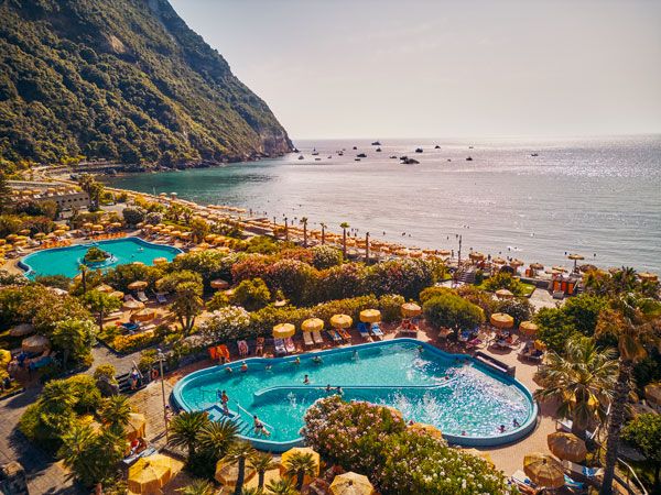the pool view from Giardini Poseidon Terme, Sun Princess