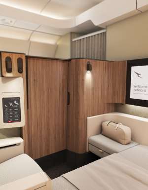 Qantas A350 First Class suites