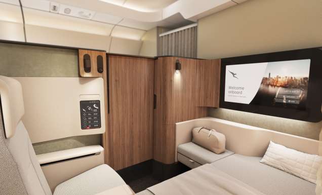 Qantas A350 First Class suites