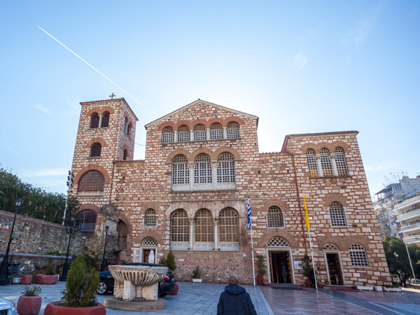 the UNESCO World Heritage-listed Hagios Demetrios in Thessaloniki